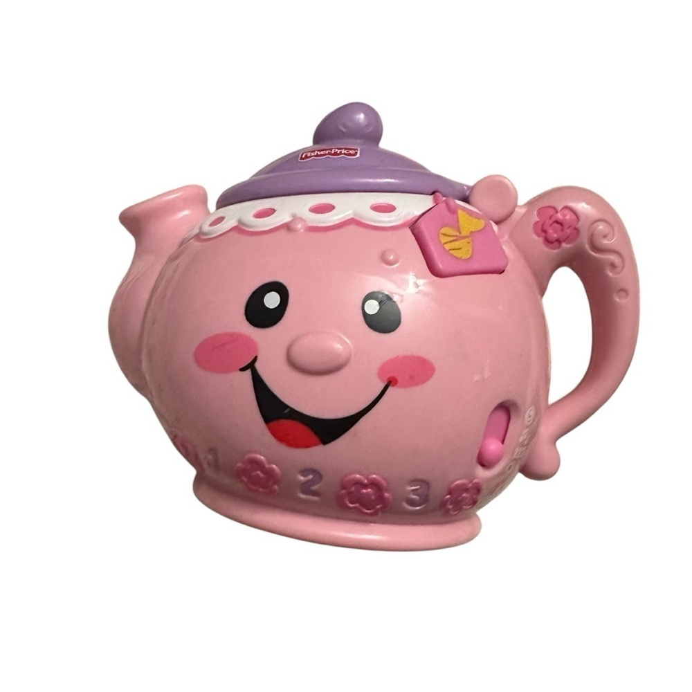 Fisher-Price Pink and Purple Smiling Teapot